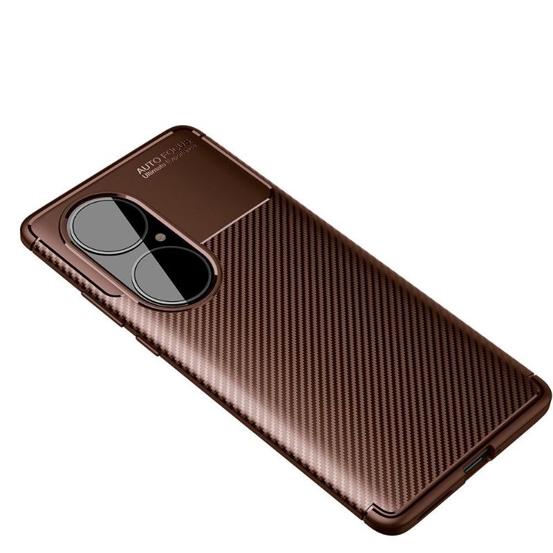 Coque Huawei P50 Pro style fibre de carbone