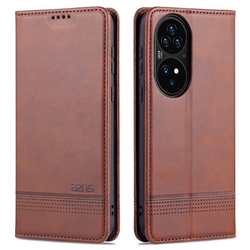 Étui Huawei P50 Pro portefeuille AZNS simili cuir