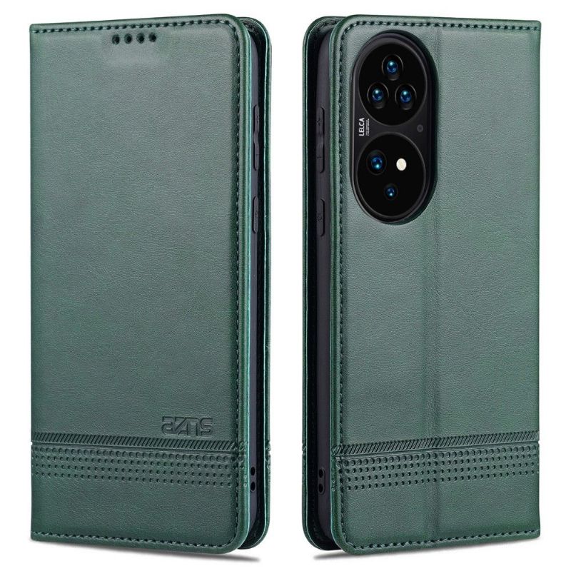 Étui Huawei P50 Pro portefeuille AZNS simili cuir