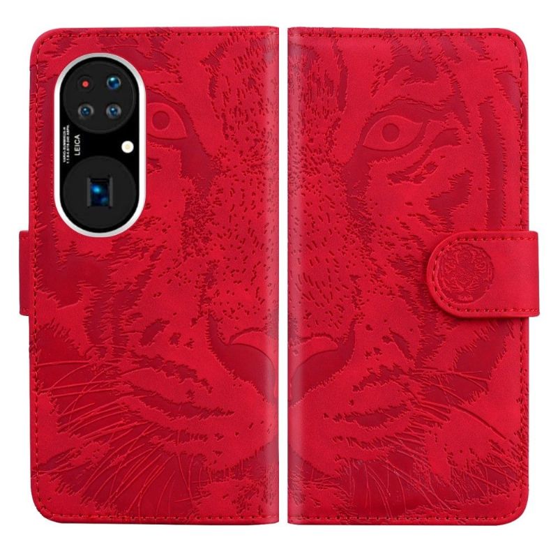 Housse Huawei P50 Pro tigre en relief