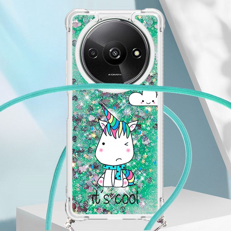 Coque à Cordon Xiaomi Redmi A3 / Poco C61 Licorne