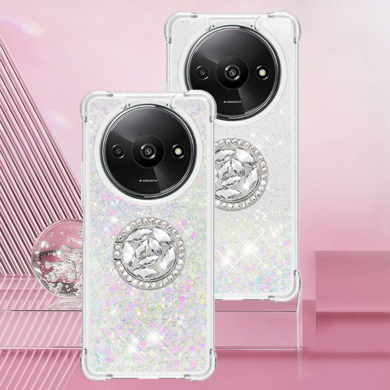 Coque Xiaomi Redmi A3 / Poco C61 Anneau-Support Paillettes