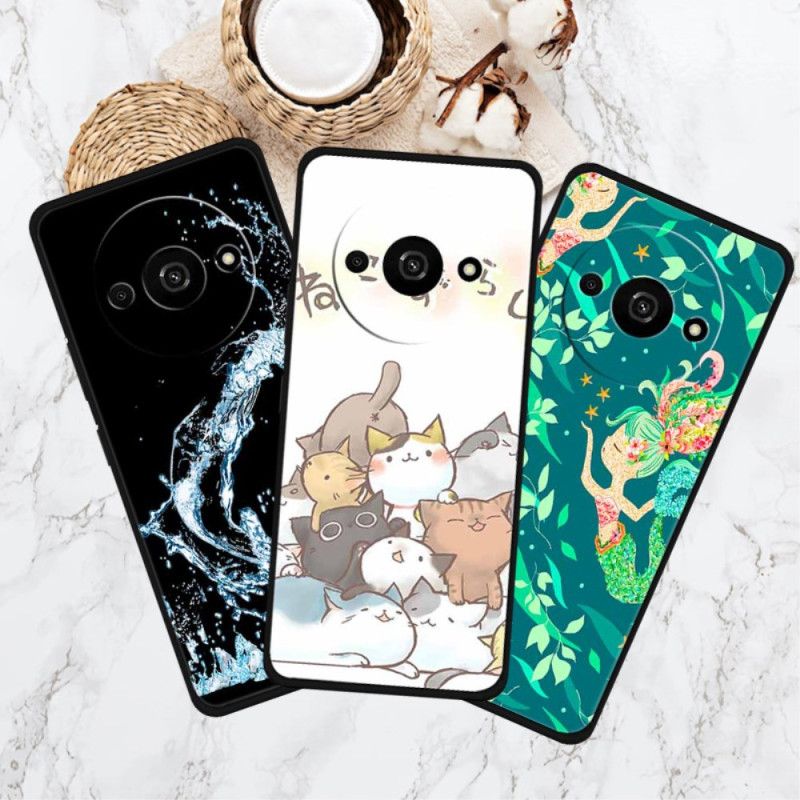 Coque Xiaomi Redmi A3 / Poco C61 Dame au Chapeau Noir