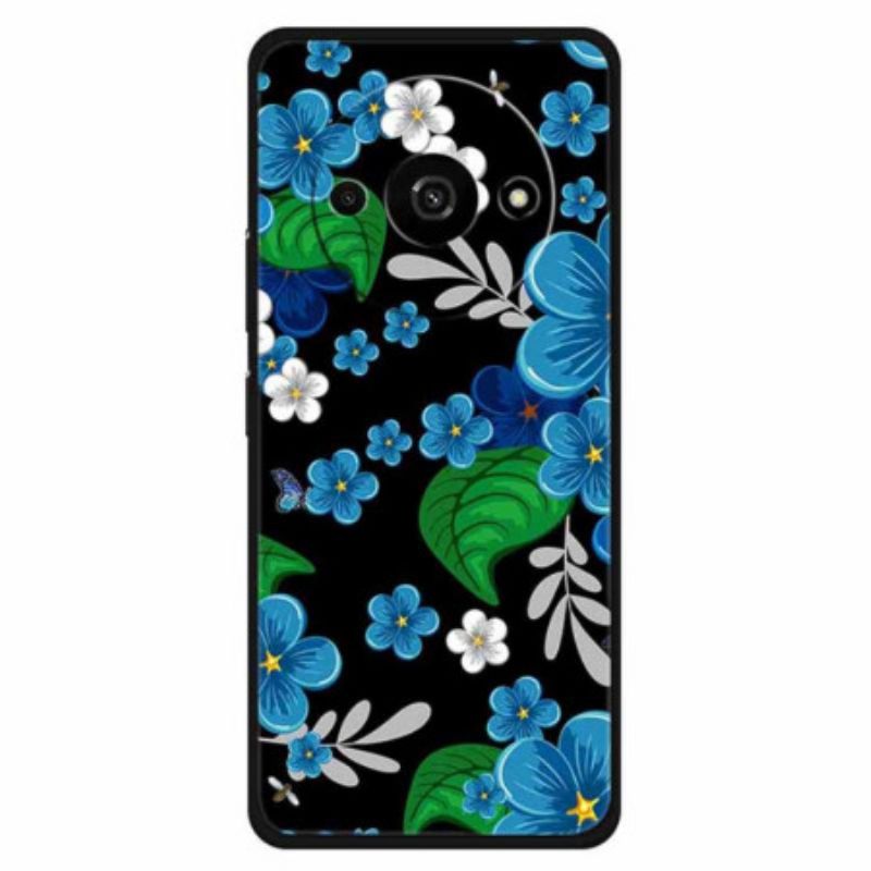 Coque Xiaomi Redmi A3 / Poco C61 Fleurs Bleues