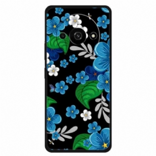 Coque Xiaomi Redmi A3 / Poco C61 Fleurs Bleues