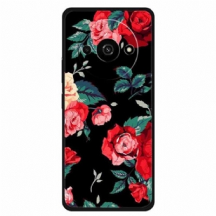 Coque Xiaomi Redmi A3 / Poco C61 Fleurs Rouges