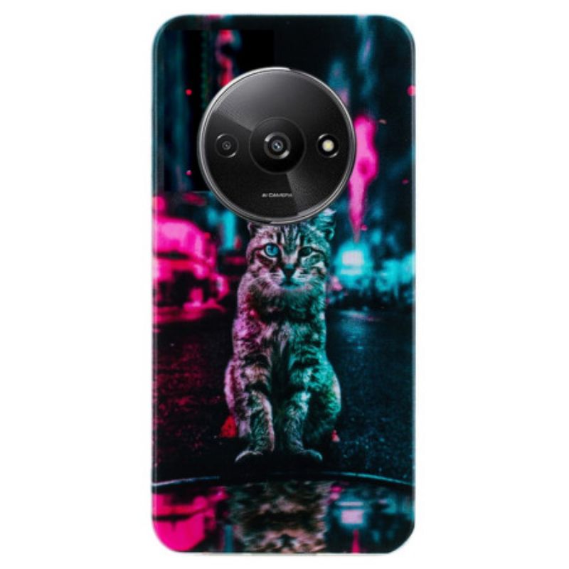 Coque Xiaomi Redmi A3 / Poco C61 Lumière et Chat