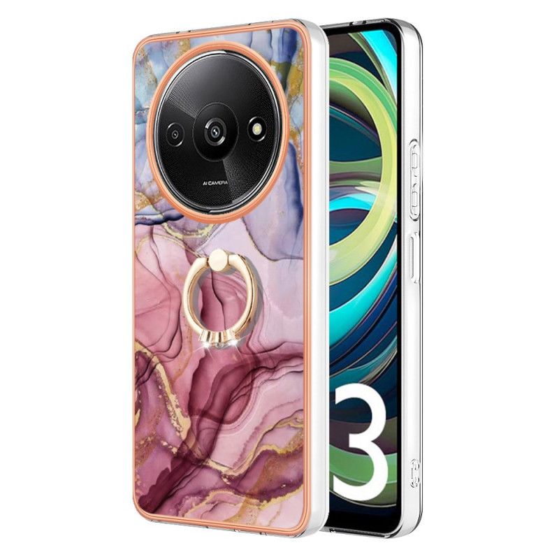 Coque Xiaomi Redmi A3 / Poco C61 Marbre Anneau-Support