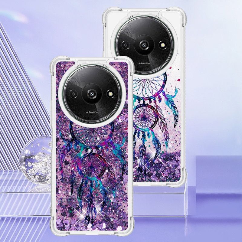 Coque Xiaomi Redmi A3 / Poco C61 Paillettes Attrape-Rêves