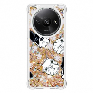 Coque Xiaomi Redmi A3 / Poco C61 Paillettes Chien