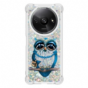 Coque Xiaomi Redmi A3 / Poco C61 Paillettes Chouette