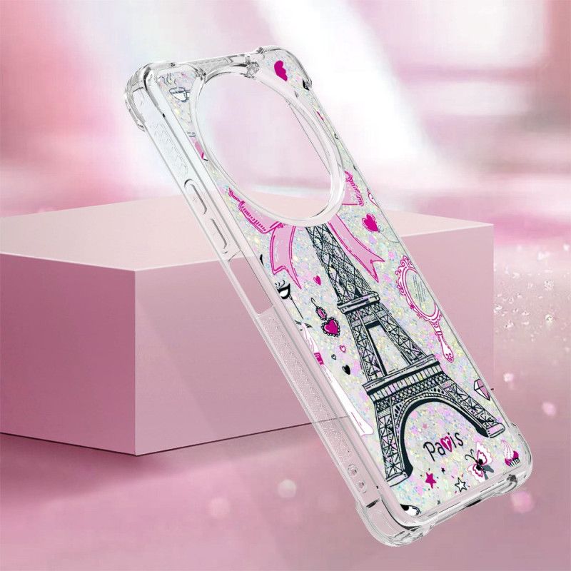 Coque Xiaomi Redmi A3 / Poco C61 Paillettes Tour Eiffel