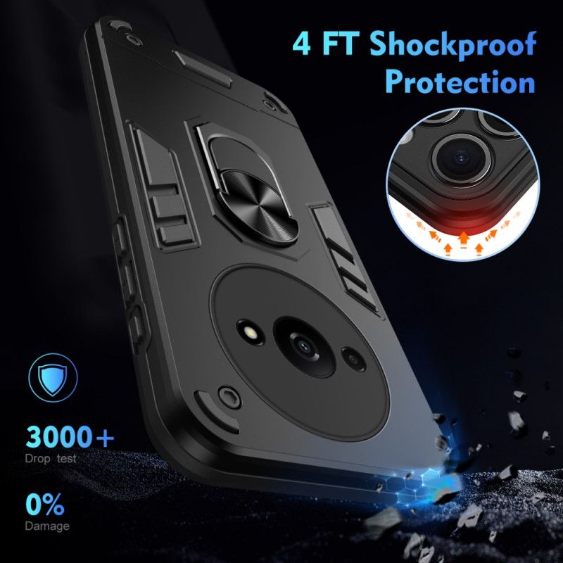 Coque Xiaomi Redmi A3 / Poco C61 Support de Voiture et Anneau Rotatif