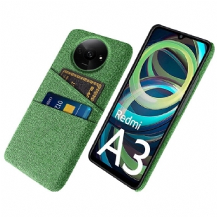 Coque Xiaomi Redmi A3 / Poco C61 Tissu Porte-Cartes