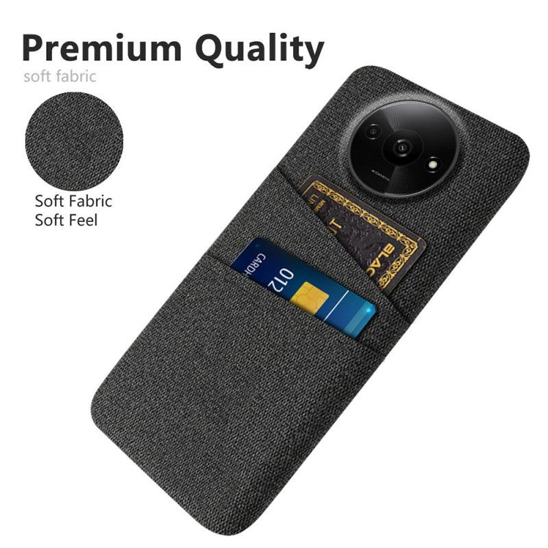 Coque Xiaomi Redmi A3 / Poco C61 Tissu Porte-Cartes