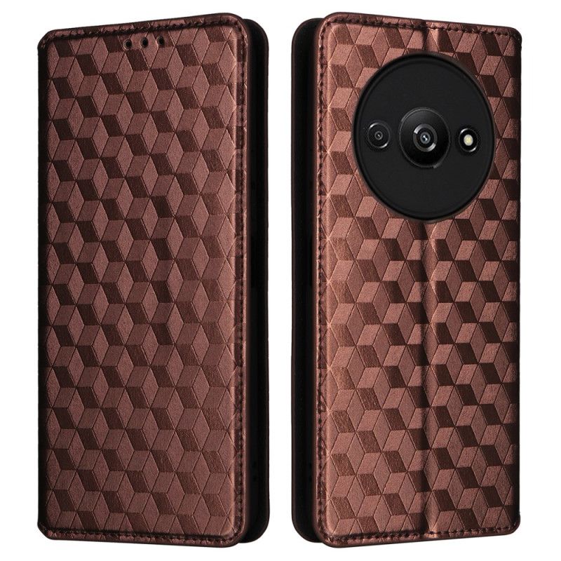 Flip Cover Xiaomi Redmi A3 / Poco C61 Cubes 3D