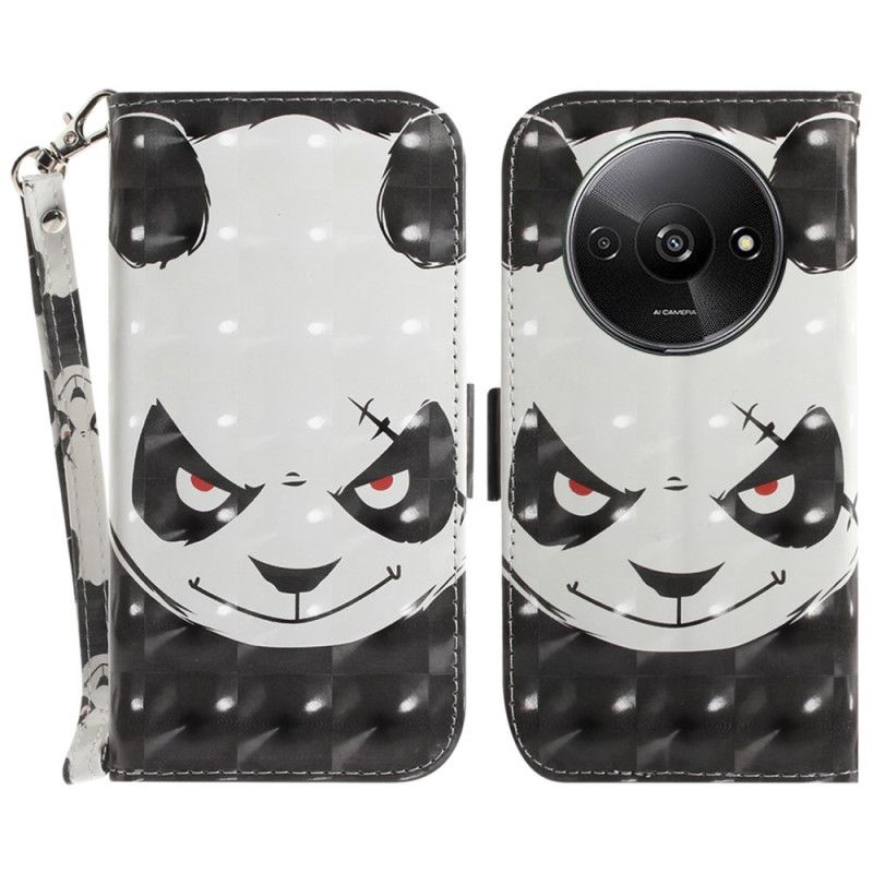 Housse Xiaomi Redmi A3 / Poco C61 Angry Panda à Lanière