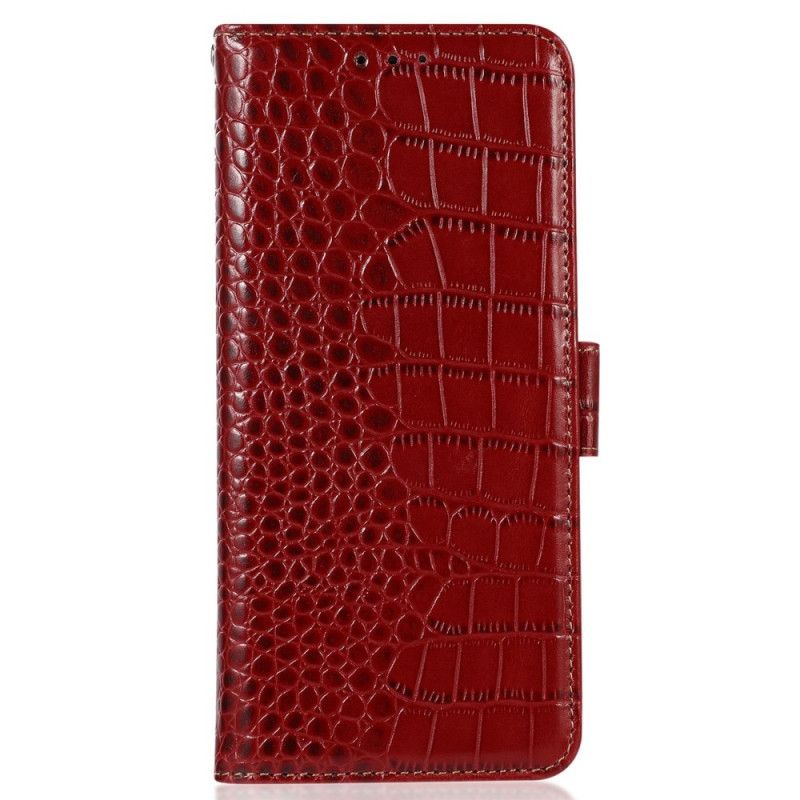 Housse Xiaomi Redmi A3 / Poco C61 Cuir Texture Crocodile