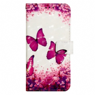 Housse Xiaomi Redmi A3 / Poco C61 Papillons Roses