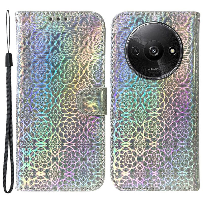 Housse Xiaomi Redmi A3 / Poco C61 Style Disco à Lanière