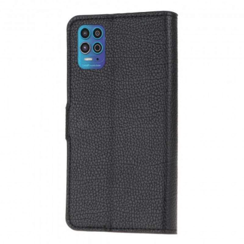 Housse Moto G100 Effet Cuir Grain Litchi