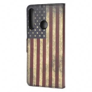 Housse Huawei P40 Lite E Drapeau Américain Vintage