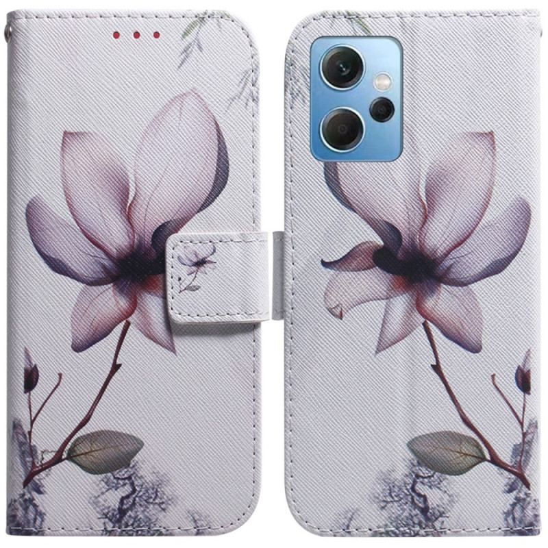 Housse Xiaomi Redmi Note 12 4G Fleur Rose