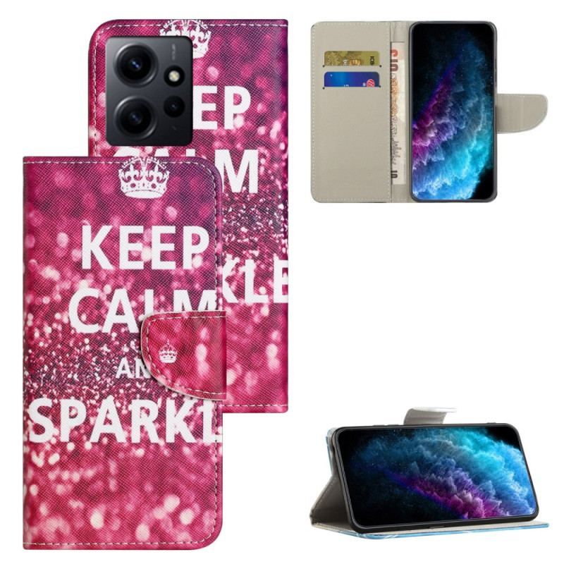 Housse Xiaomi Redmi Note 12 4G Keep Calm and Sparkle