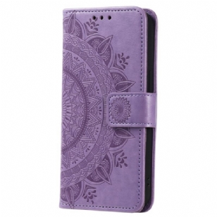 Housse Xiaomi Redmi Note 12 4G Mandala Soleil avec Lanière