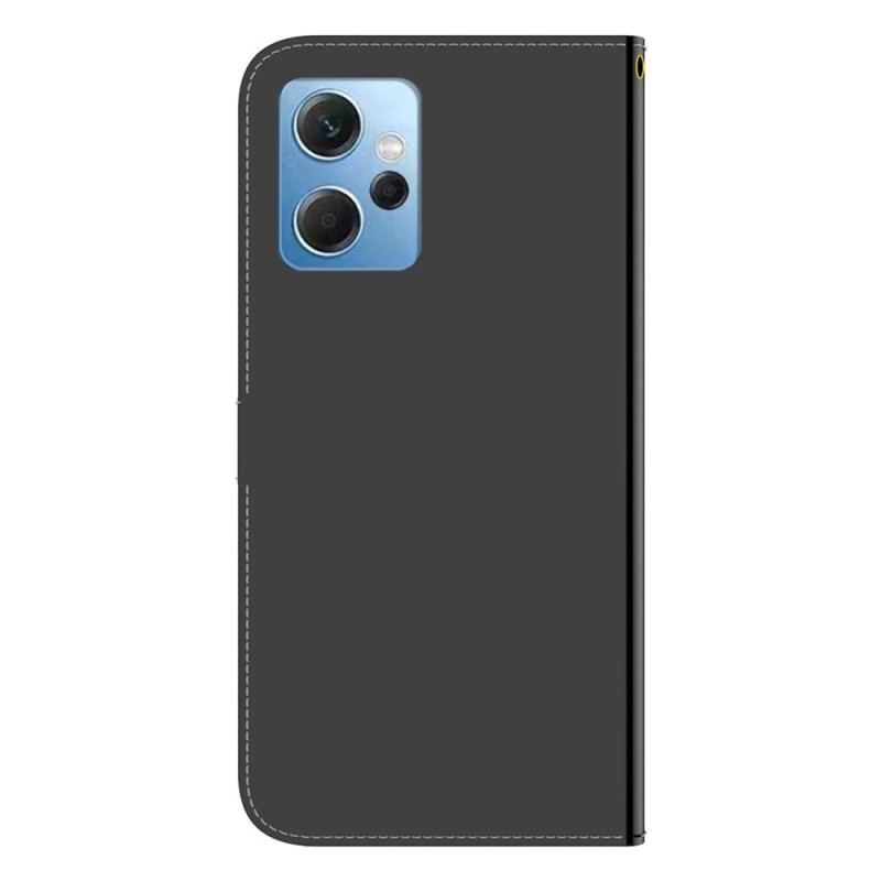 Housse Xiaomi Redmi Note 12 4G Simili Cuir Miroir avec Lanière