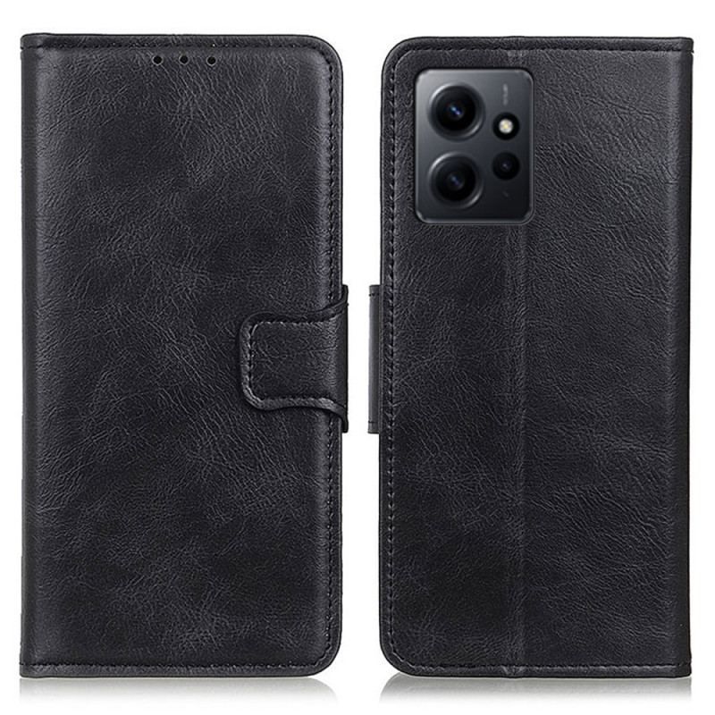 Housse Xiaomi Redmi Note 12 4G Style Cuir Fermoir Réversible