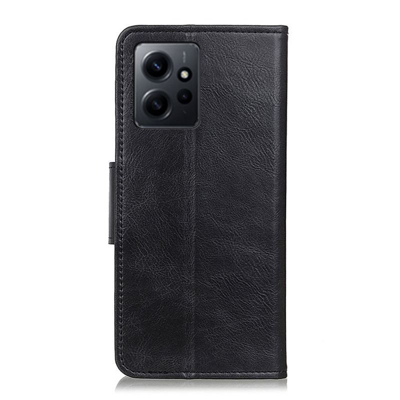 Housse Xiaomi Redmi Note 12 4G Style Cuir Fermoir Réversible