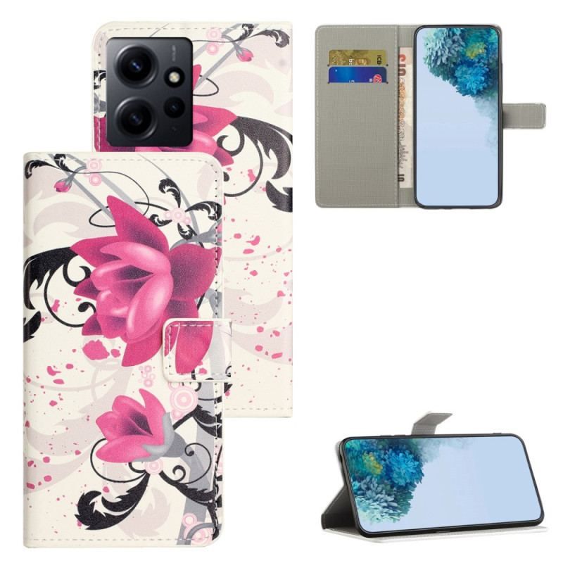 Housse Xiaomi Redmi Note 12 4G Tropical Flowers