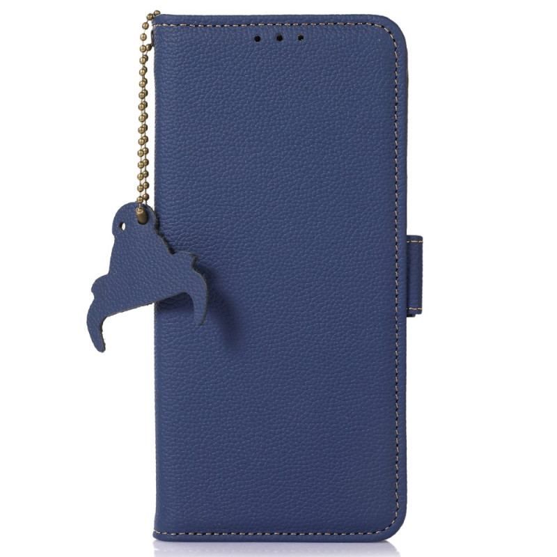 Housse Xiaomi Redmi Note 12 4G Véritable Cuir Texturé RFID