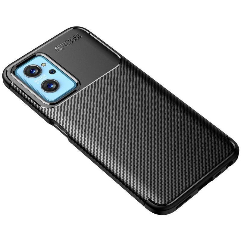 Coque Realme 9i style fibre de carbone