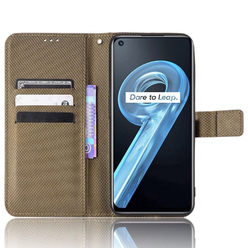 Housse Realme 9i Hudson simili cuir texturé