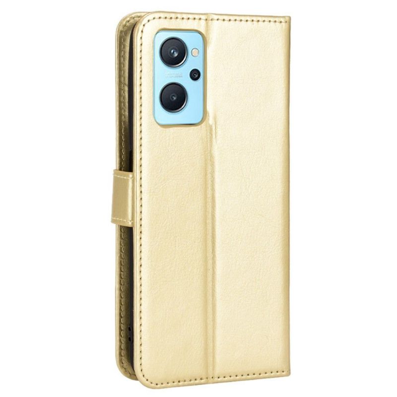 Housse Realme 9i imitation cuir porte-cartes