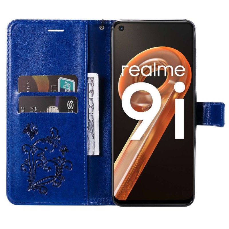 Housse Realme 9i Papillons fonction support