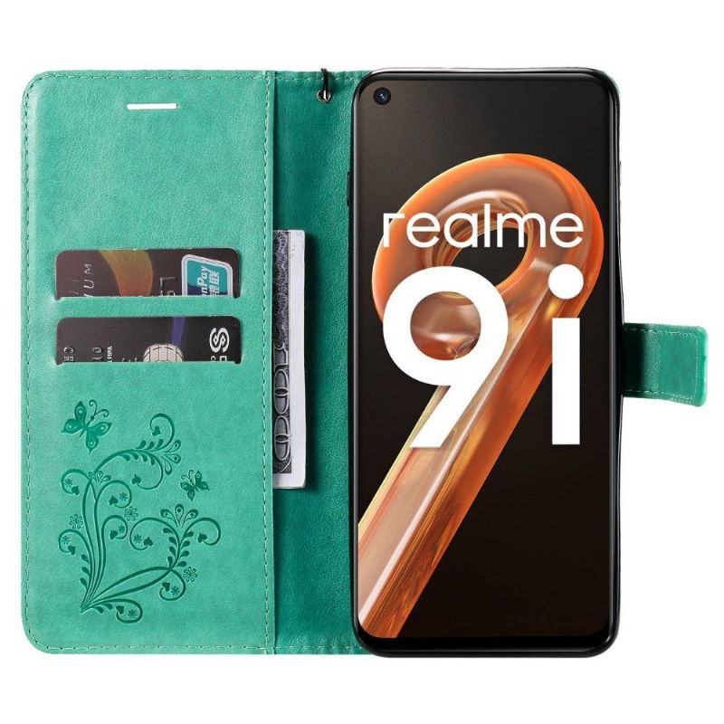 Housse Realme 9i Papillons fonction support