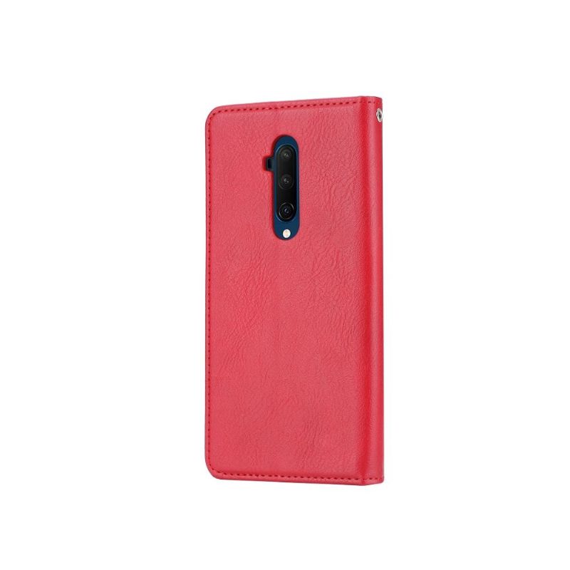 OnePlus 7T Pro - Housse effet cuir stand case