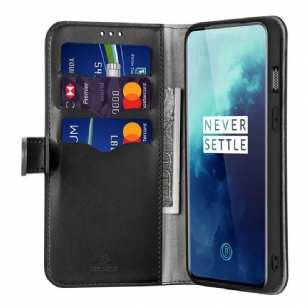 OnePlus 7T Pro - Housse KADO Serie imitation cuir Noire