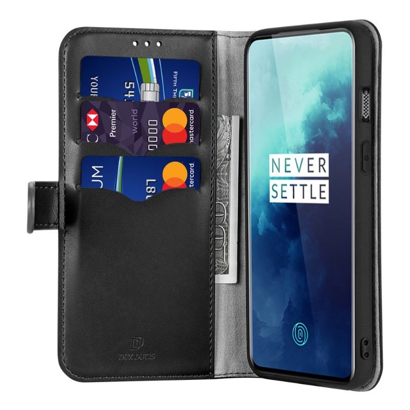 OnePlus 7T Pro - Housse KADO Serie imitation cuir Noire