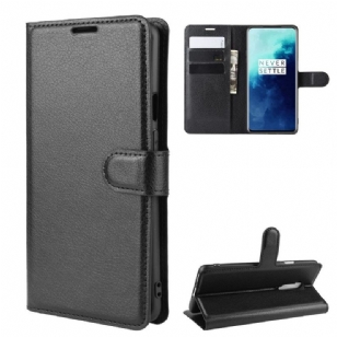 OnePlus 7T Pro - Housse portefeuille style cuir