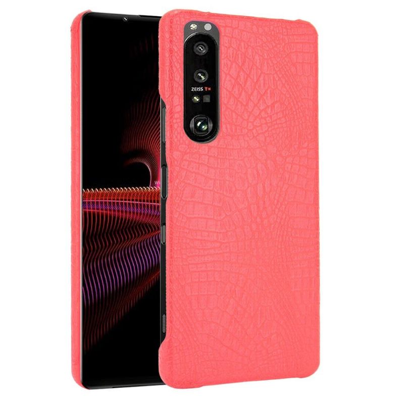 Coque Sony Xperia 1 III effet peau de croco