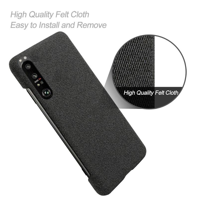 Coque Sony Xperia 1 III revêtement tissu