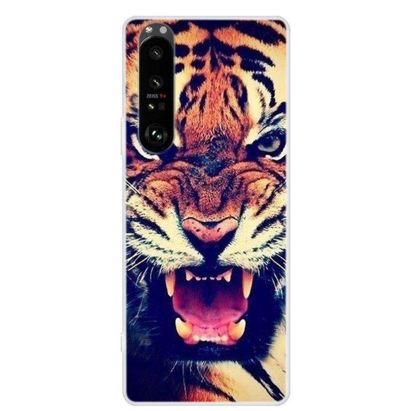 Coque Sony Xperia 1 III Tigre Féroce