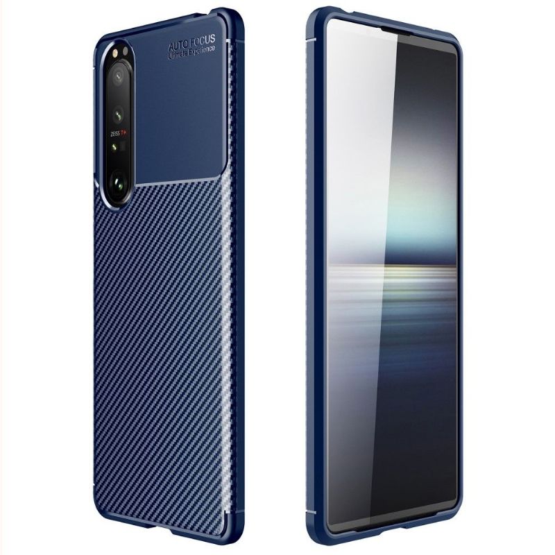 Coque style fibre de carbone pour Sony Xperia 1 III