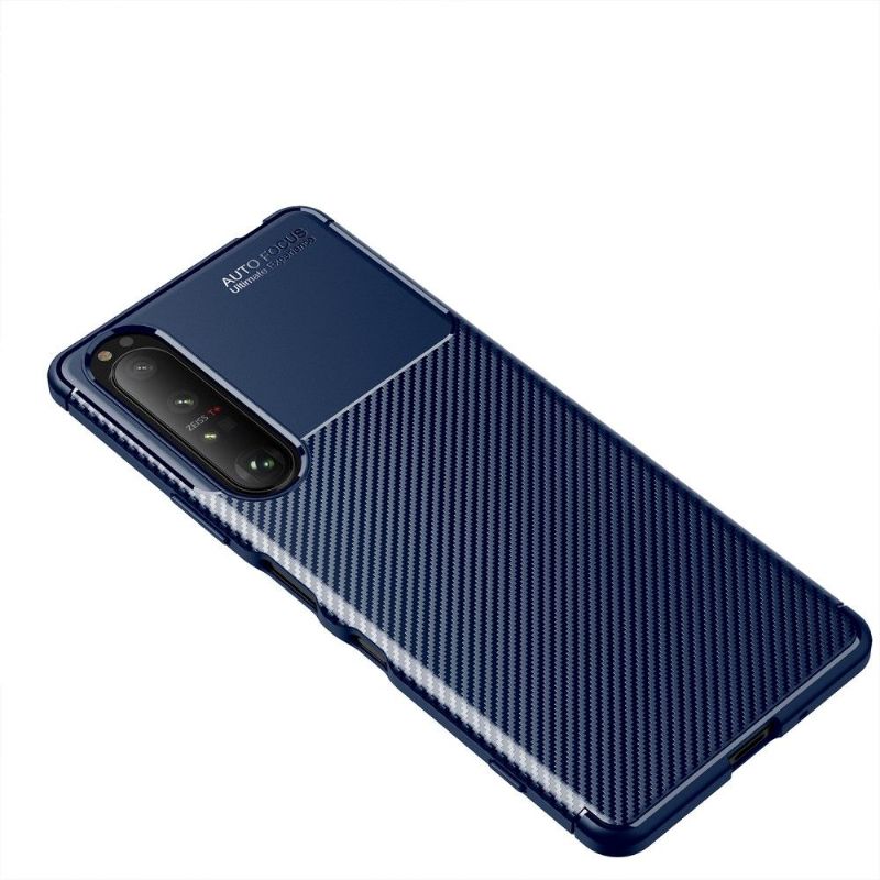 Coque style fibre de carbone pour Sony Xperia 1 III