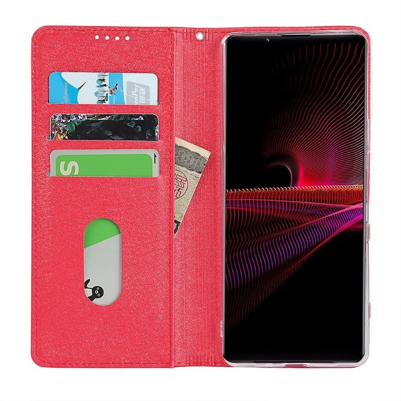 Housse Sony Xperia 1 III Blue Moon Rabat Porte-Cartes