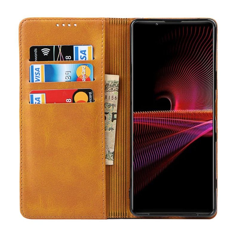 Housse Sony Xperia 1 III LISA simili cuir bicolore